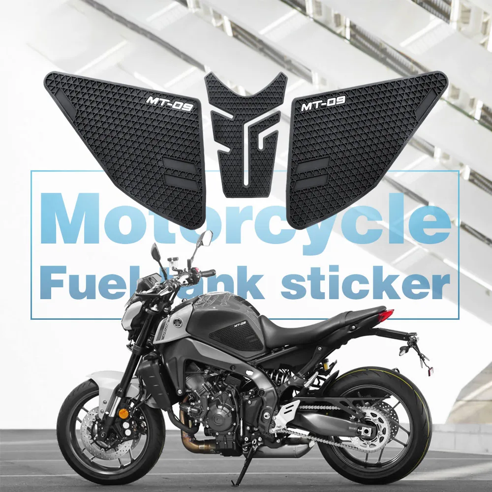 For YAMAHA MT-09 Mt 09 2021-2023 Motorcycle Tank Mat Anti-Slip Tank Mat Protective Sticker Side Sticker Tow Tank Mat