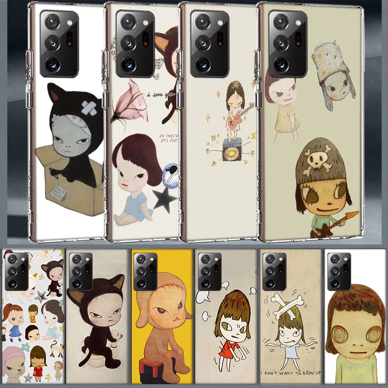 Cute Nara Yoshitomo Art Phone Case for Samsung A55 A35 A25 A15 A07 A05S A16 A17 A26 A36 A37 A56 A57 Galaxy Note 20 10 A50S A71 A