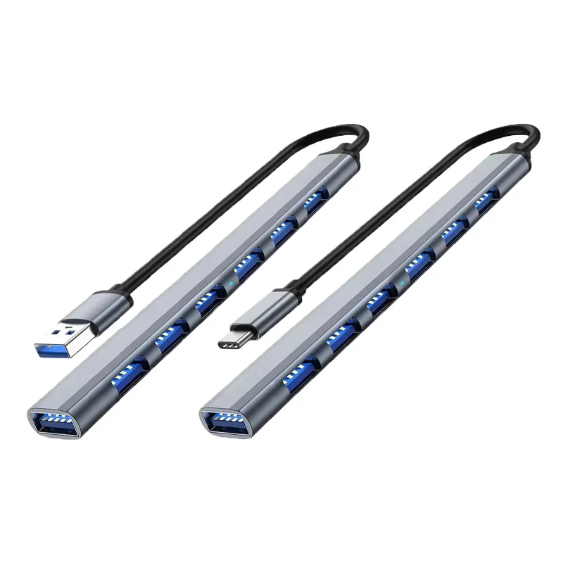 7 Port USB 3.0 Hub USB Hub High Speed Type C Splitter 5Gbps For PC Computer Accessories Multiport HUB 7 USB 3.0 2.0 Ports