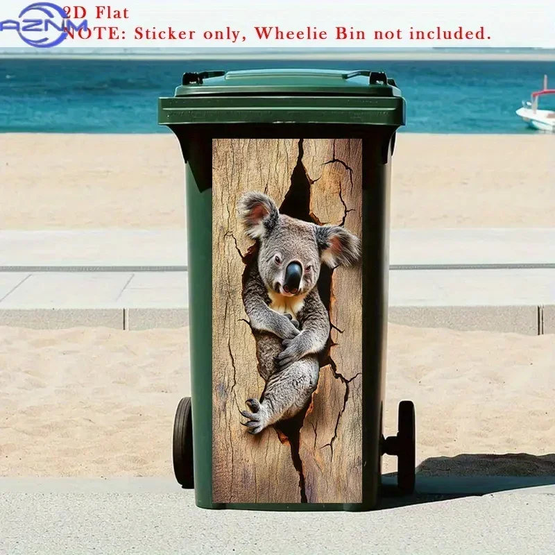 2D Print DIY Decor Ornament Decal Distinctive Graphic for Indoor‑outdoor Universal Bin