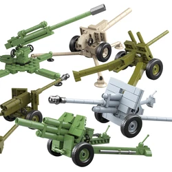 Military Building Blocks Solider Figures Gifts Mini Bricks Weapons Guns Cannon Germany Soviet Single Sided Figures Toys For Kids