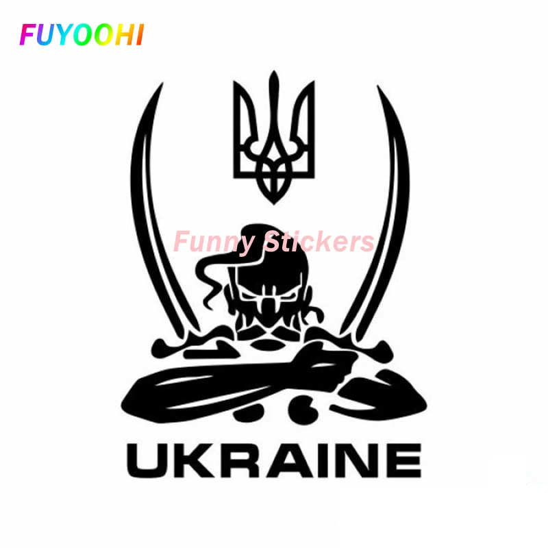 FUYOOHI Play Stickers Personality Creativity Ukraina Keren Tahan Auto Truck Rv Camp Window Vinyl PVC Decal Car Sticker Graphic