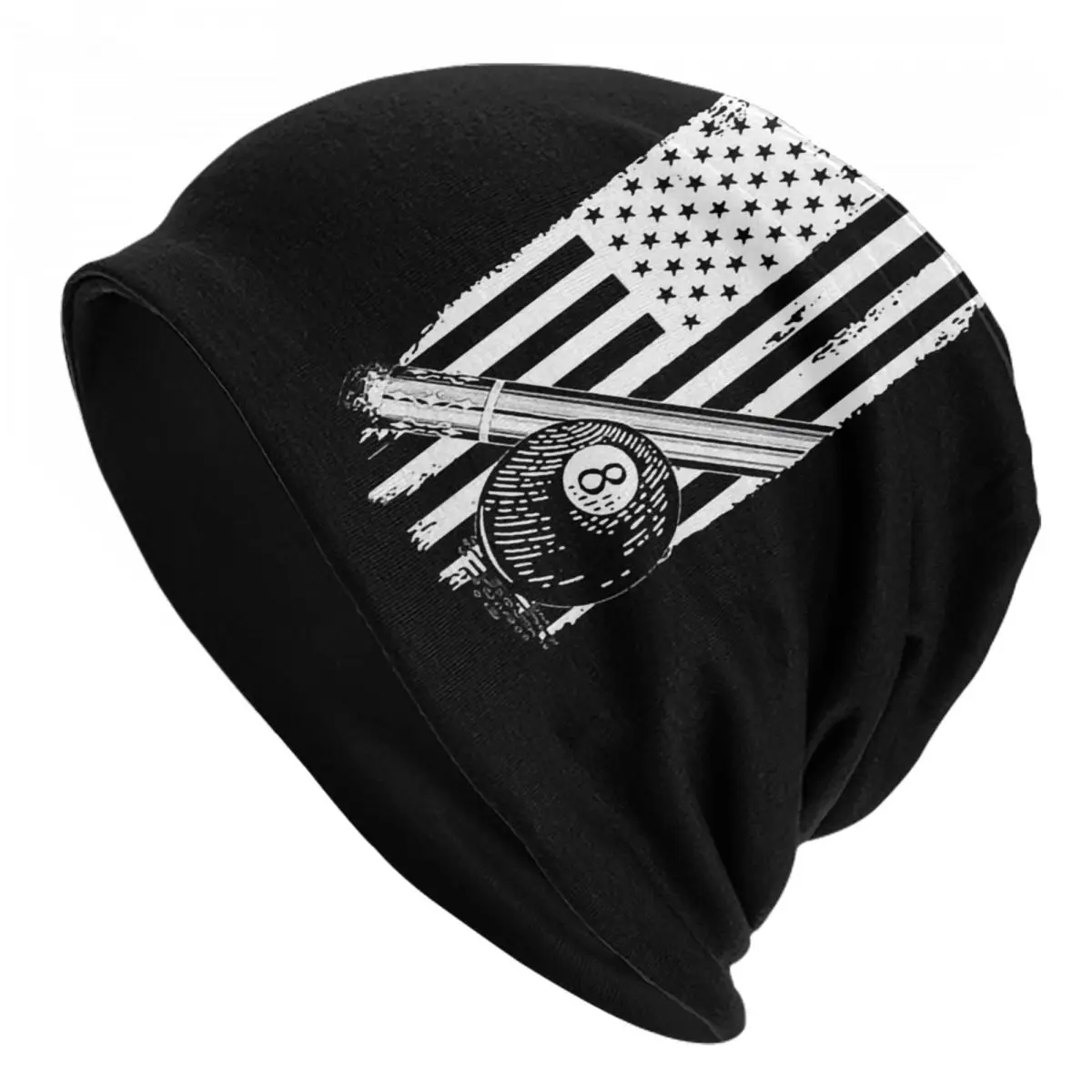 Hat 8 Ball American Flag Fashion Caps For Men Women billiard Skullies Beanies Ski Caps Cotton Bonnet Hats