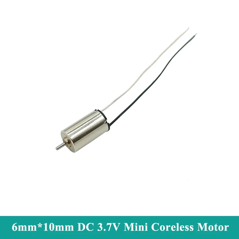 0610 Micro 6mm*10mm Coreless Motor DC 3V 3.7V 35000RPM High Speed Micro Hollow Cup Engine DIY RC Drone Aircraft Hobby Toy Model