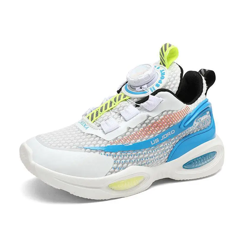 2024 Spring and Summer New Mesh Breathable Sports Shoes for Boys and Girls, Medium and Large Children's Non-slip Running Shoes