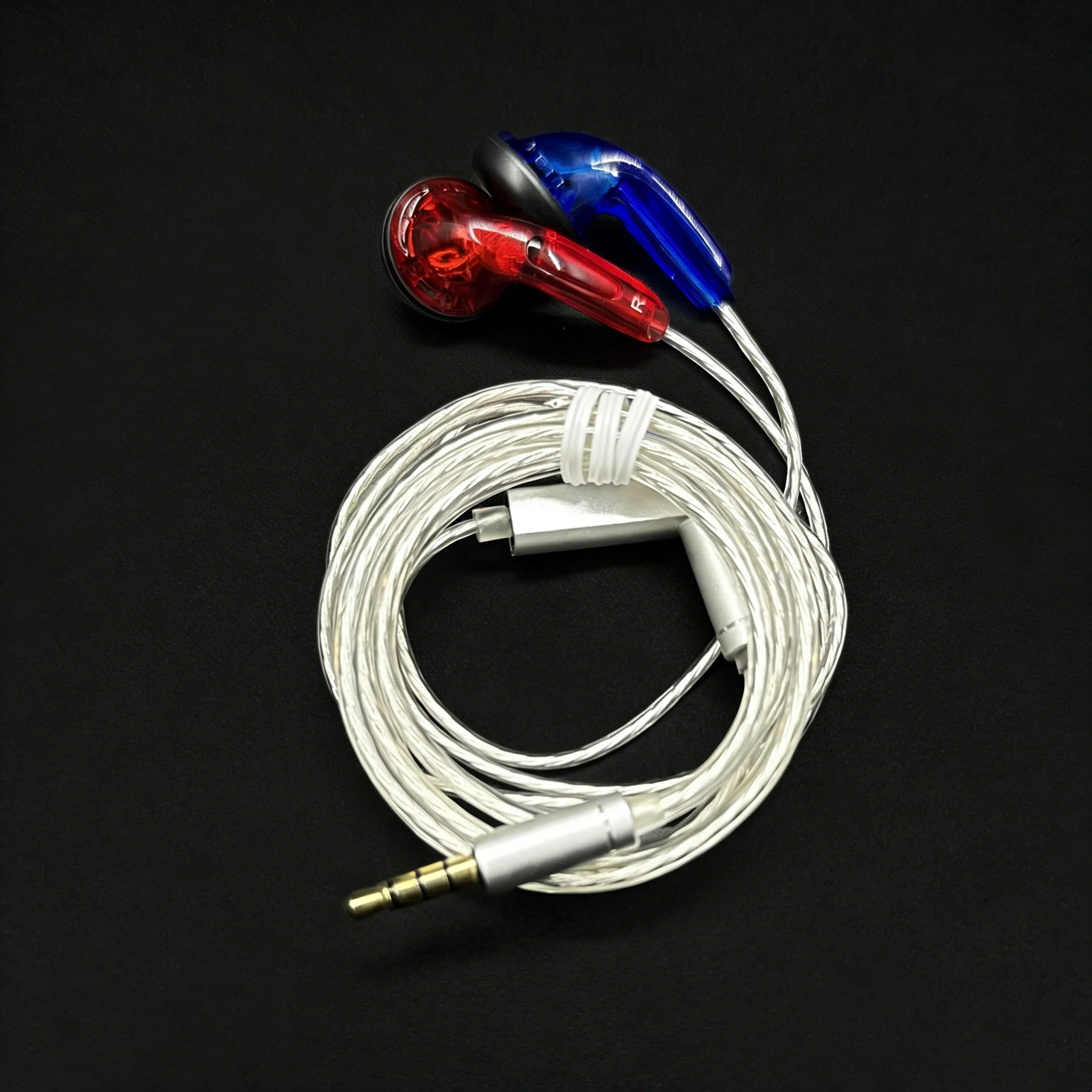 FENGRU DIY EMX500S In-ear Earphones Flat Head Plug DIY Earphone HiFi Bass Earbuds DJ Earbuds Heavy Bass Sound Quality