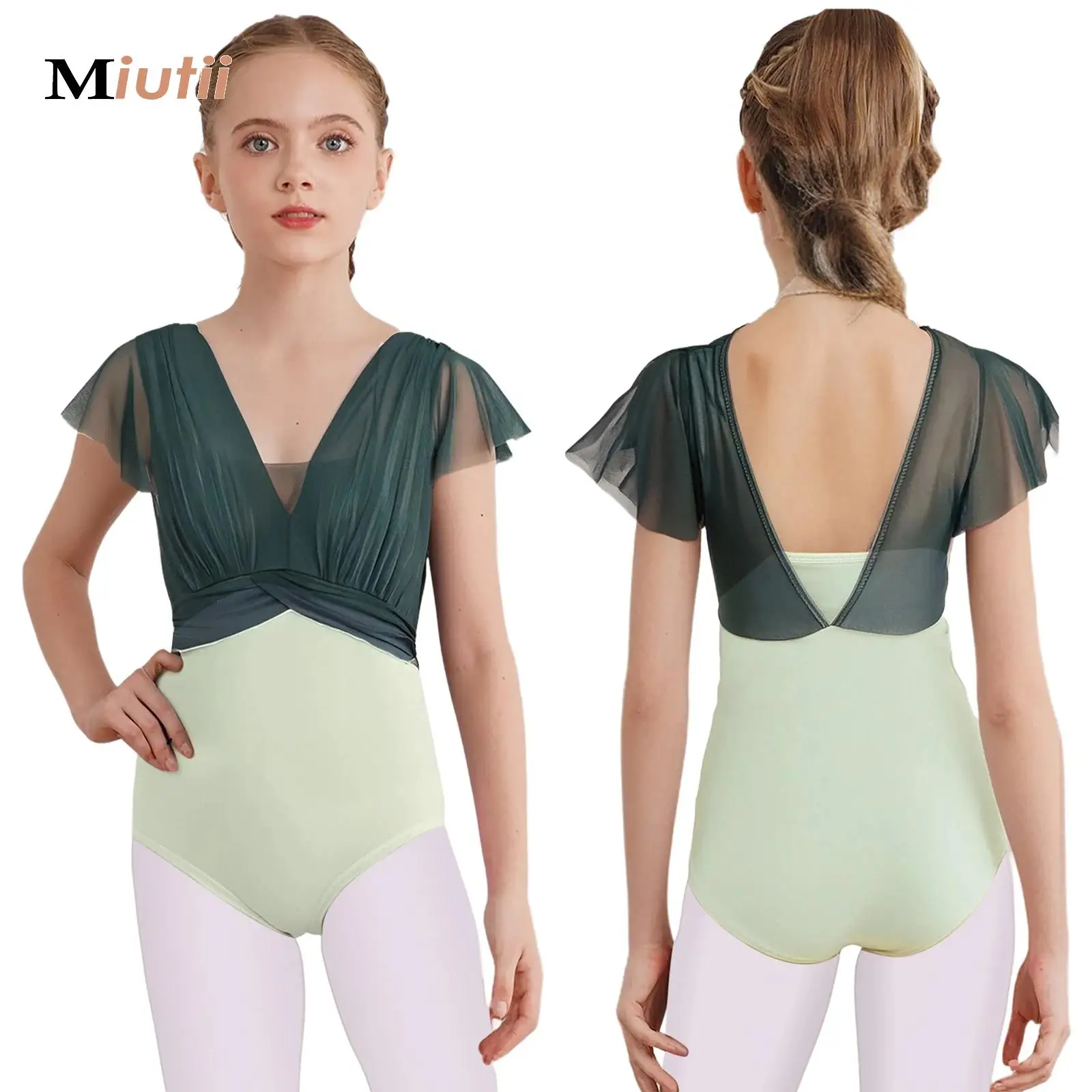 

Girls Ballet Leotard Jersey for Kids Tutu Dance Leotard Gymnastics Leotard For Child Students Practice Ballet Costume Bodysuit