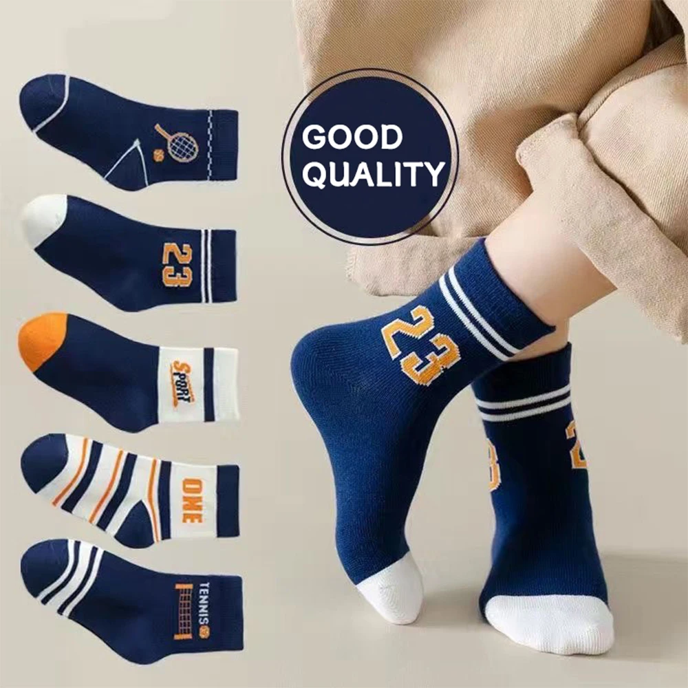 10Pairs 1-14Years Terry Socks for Children 23 Series Soft Breathable Thickened Fabric High Elasticity Wholesale to Resell Socks