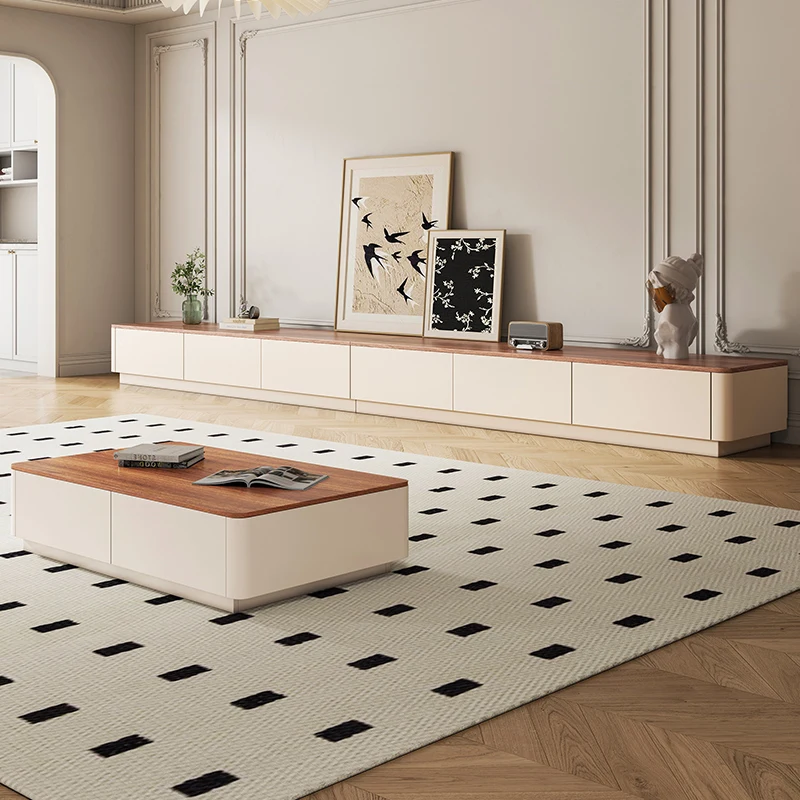 

French Modern Tv Stand Luxury Elegant Premium Floor Tv Stand Living Room Glamour Wohnwand Tv Möbel Home Furniture