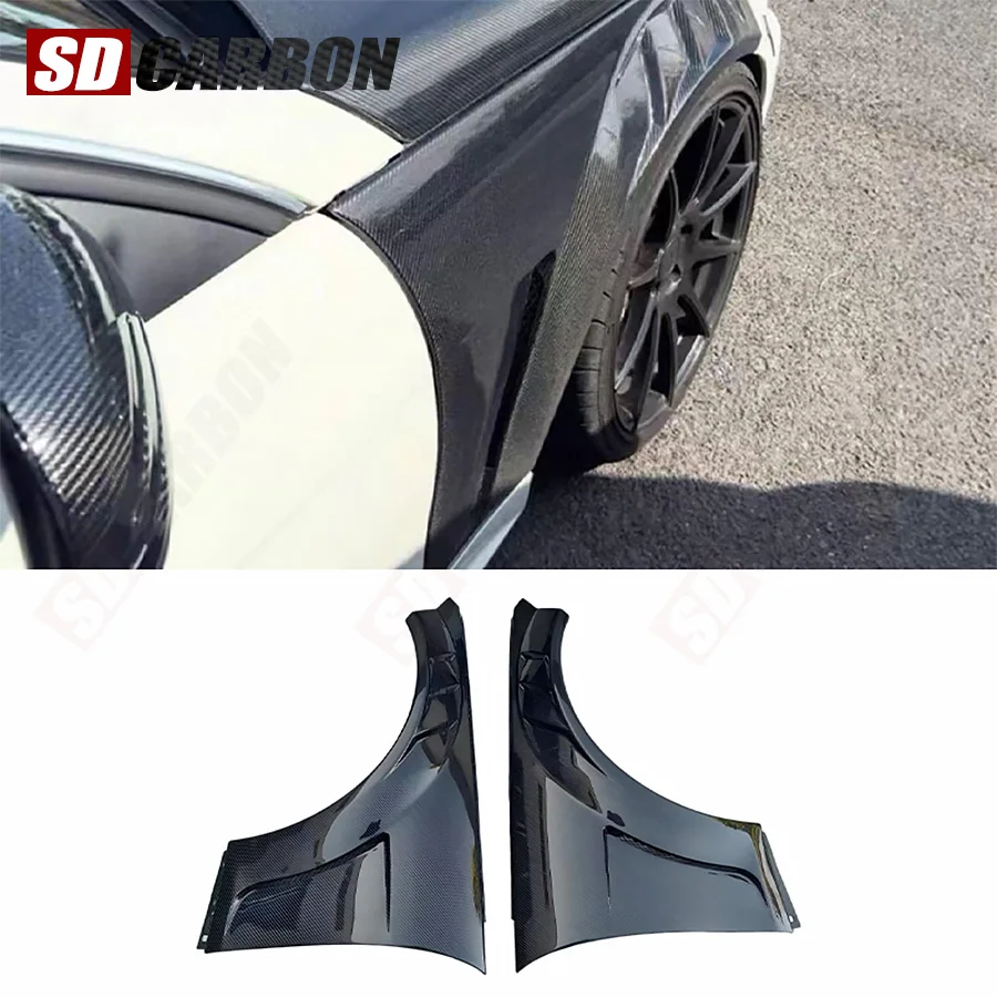 

Carbon Fiber Front Fender For Mercedes Benz W204 C63 AMG New Style Modified Car Exterior Accessories