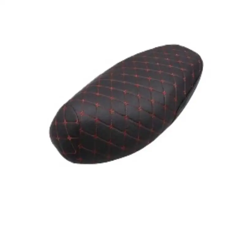 Motorcycle Seat Cover 3D Faux Leather Waterproof Anti-Slip Thickened Cushion Protector for Outdoor Motorbike Use