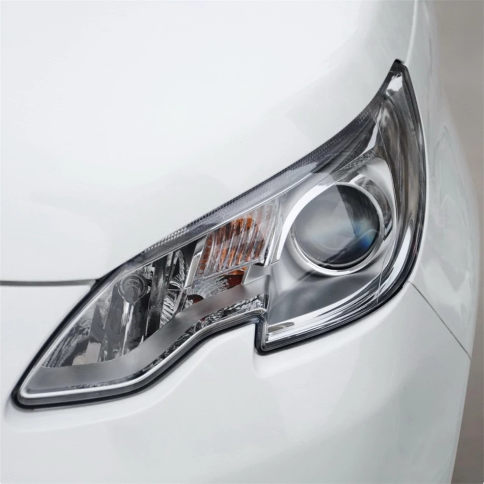 For Peugeot 2008 2014 2015 2016 2017 2018 Car Gadgets Lampshade Headlight Cap Car Front Headlight Lens Cover Lights Shell