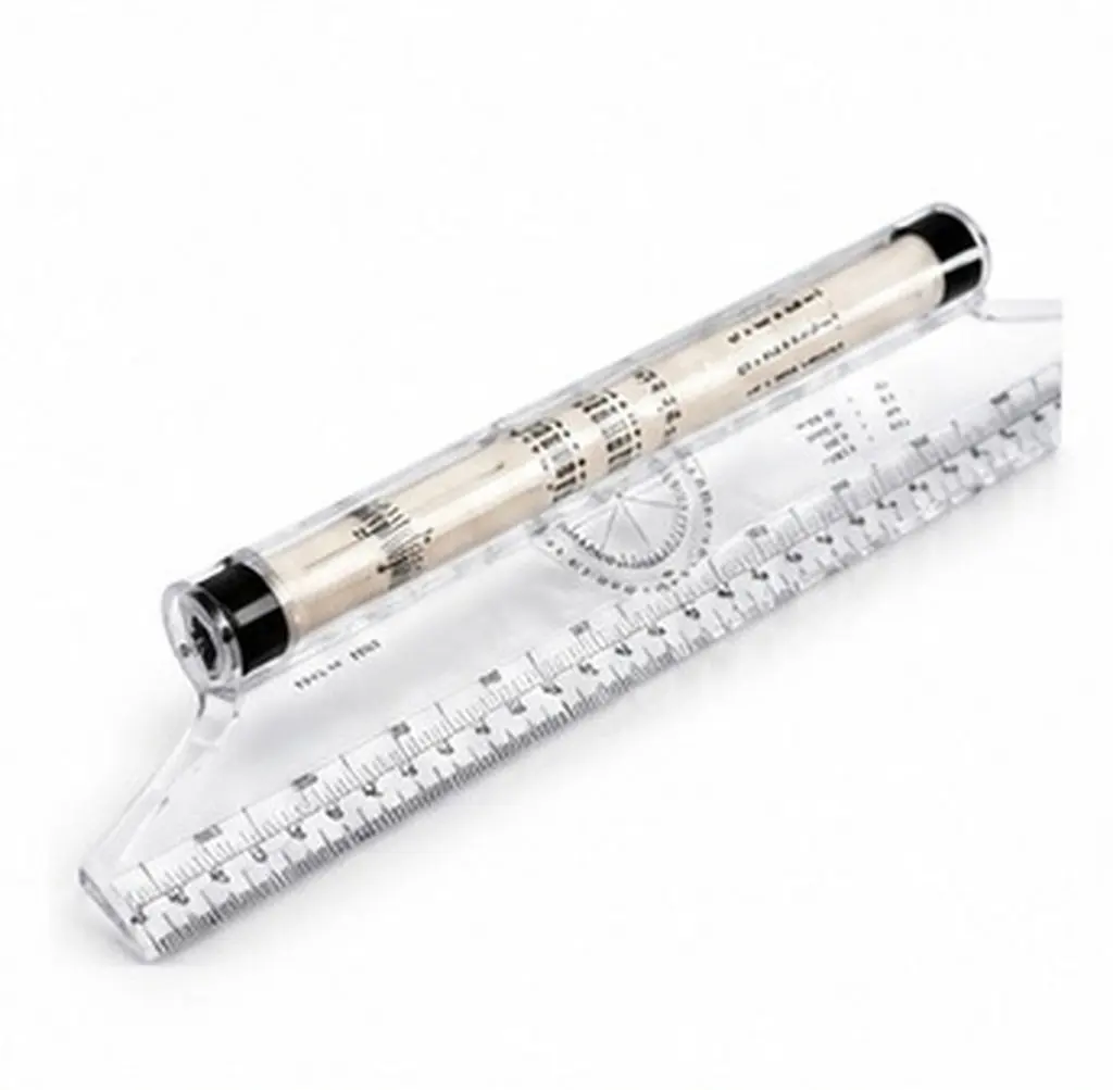 30Cm Rolling Ruler Parallel Drawing Ruler Accurate Angle Measurement Professional Grade for School Office Students Architects