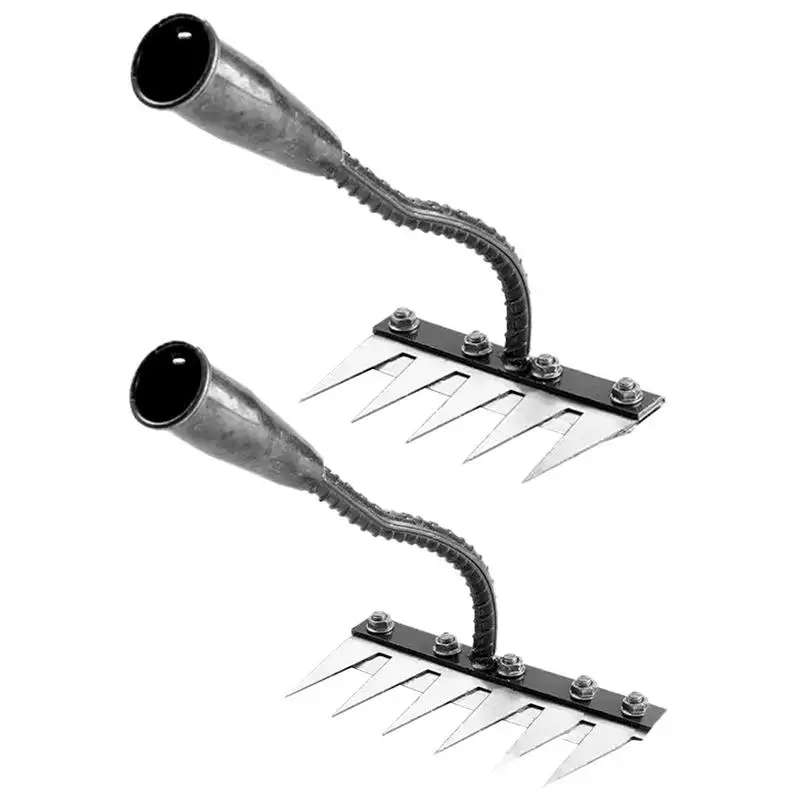 Diserbo per attrezzi agricoli con rastrello manuale da giardino a 5/6 denti
