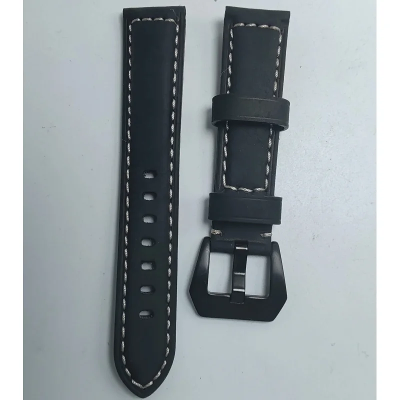 Dla Panerai Citizen Fossil Breitling Hamilton pasek do zegarka prawdziwej skóry bydlęcej męski pasek do zegarka w stylu vintage 22mm 24mm 26mm pasek do zegarka