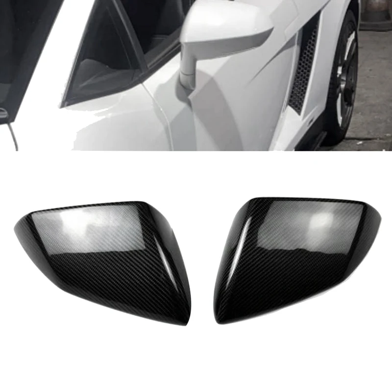 Real Carbon Fiber Mirror Covers Car Side Rearview Wing Mirror Shell Caps For Lamborghini LP550 LP560 LP570 2008-2014 Parts