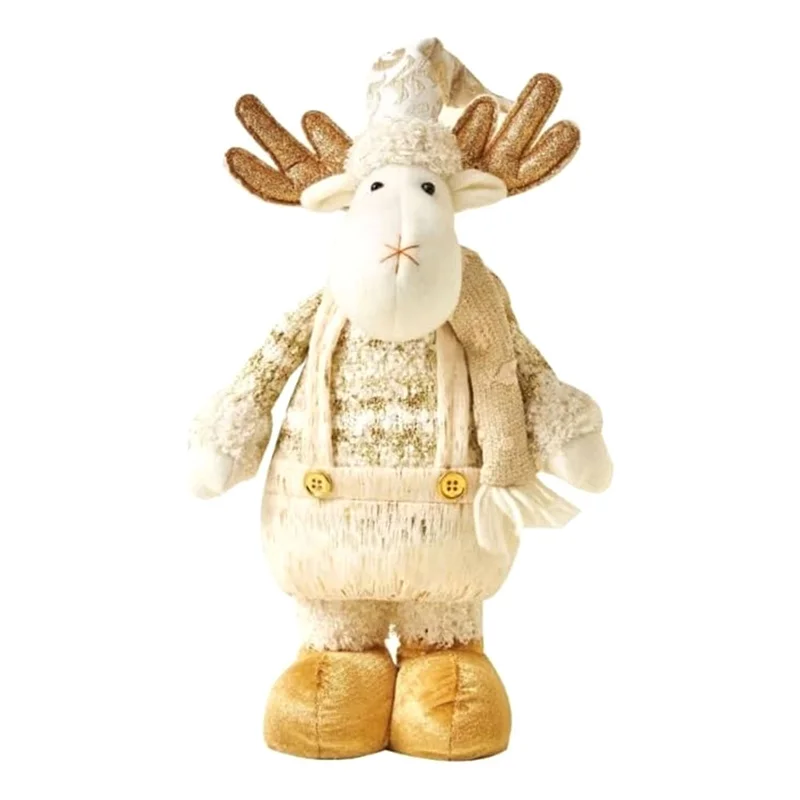 A59E-سانتا عيد الميلاد الدمى الدائمة التماثيل لعيد الميلاد نافذة الديكور عيد الميلاد سانتا الدمى تمثال تزيين في العطلة