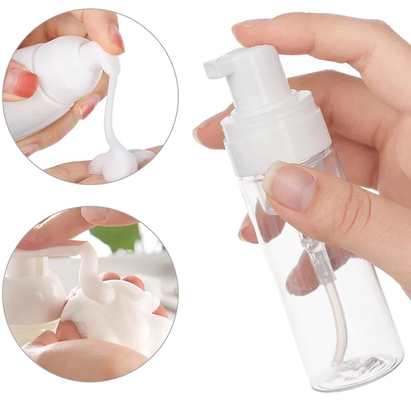 20 pz 30 ml 60 ml pompa di schiuma di plastica bottiglia vuota detergente per il viso bottiglie cosmetiche dispenser di sapone disinfettante per le mani riutilizzabile all'ingrosso