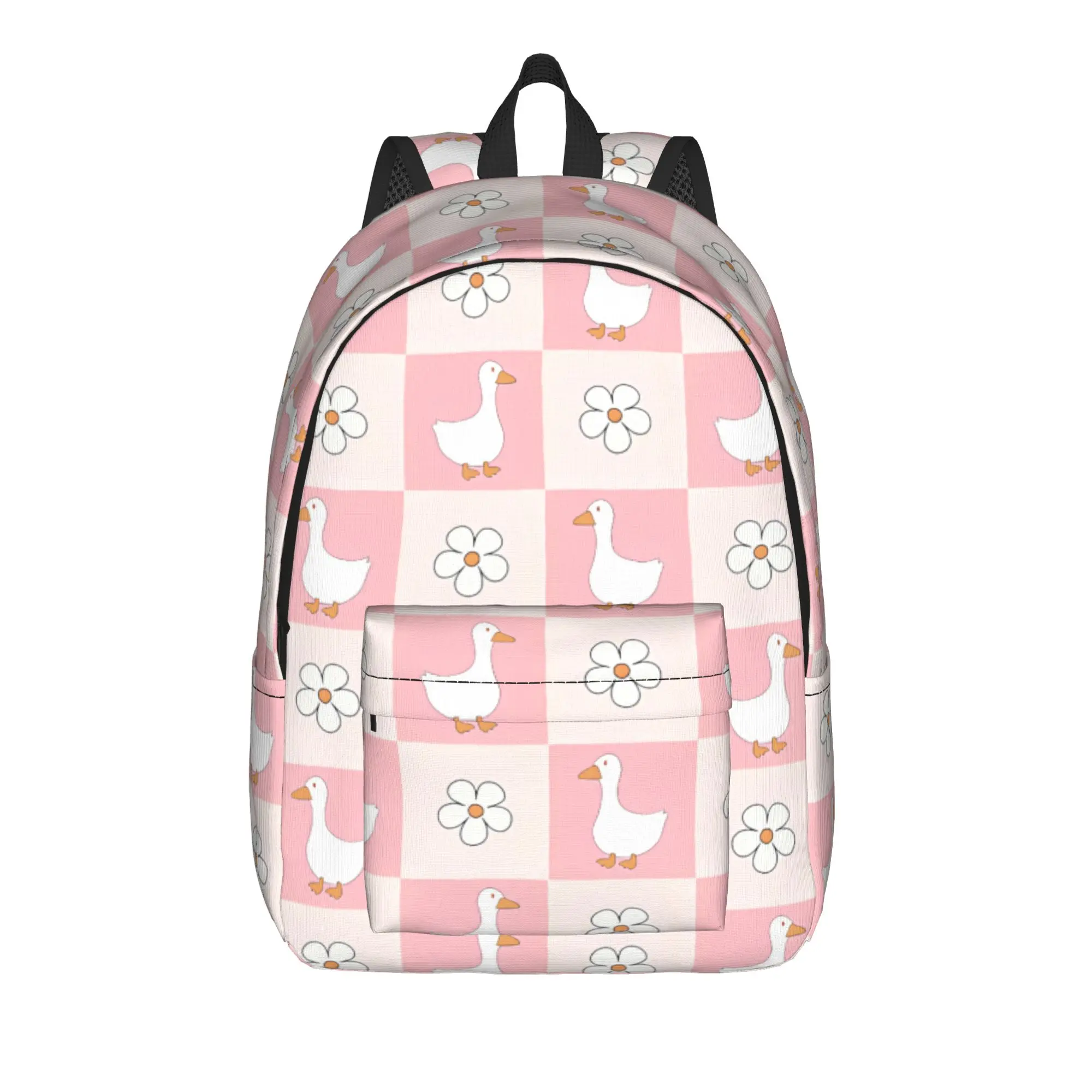 Cute Spring Cottagecore Goose Backpack  Travel Backpacks Youth Designer Big High School Bags Streetwear Rucksack