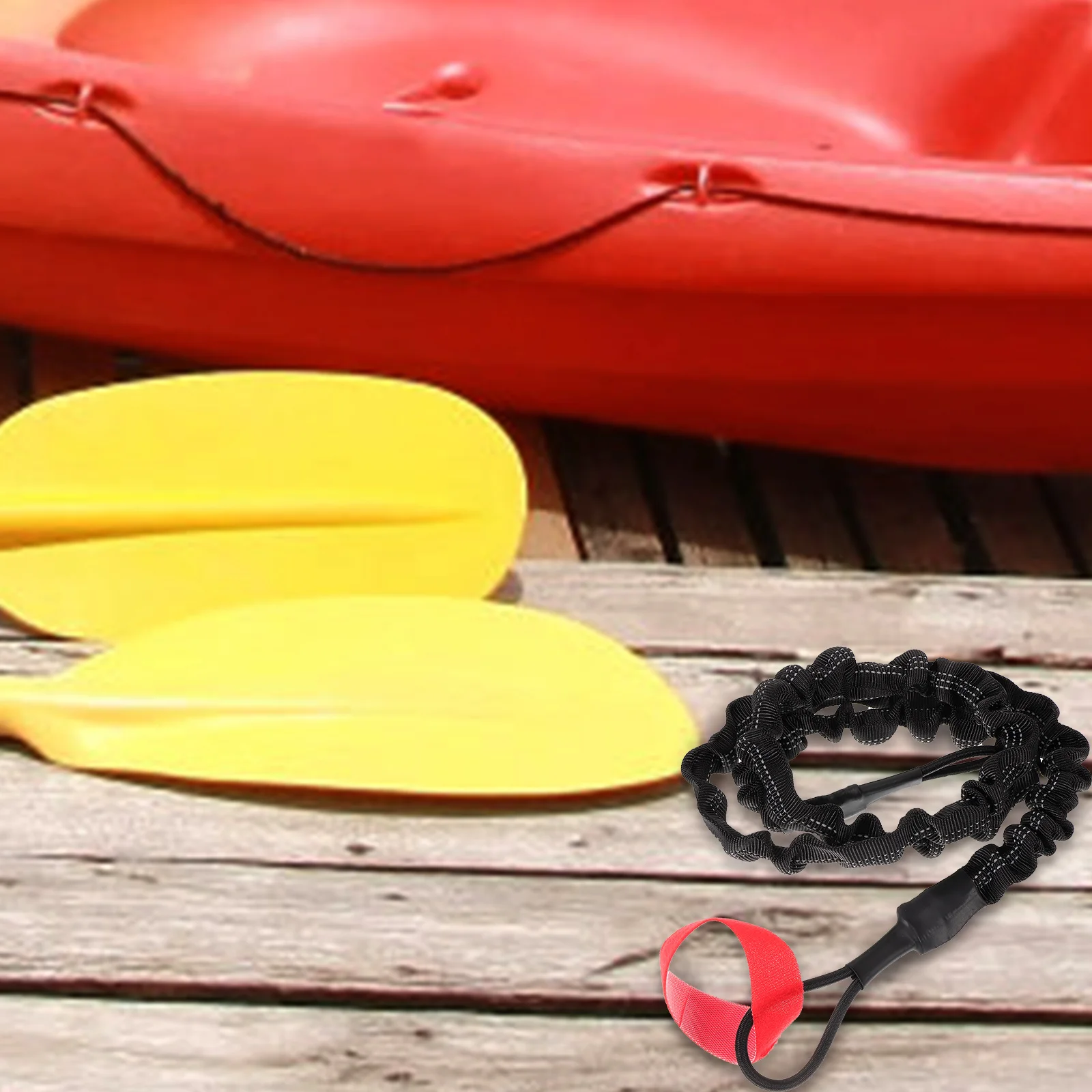 

s Kayak Paddle Binding Rope Anti drop Lanyard Black Lightweight Foldable Surfboard Strap Adjustable Straps Boat Carrying