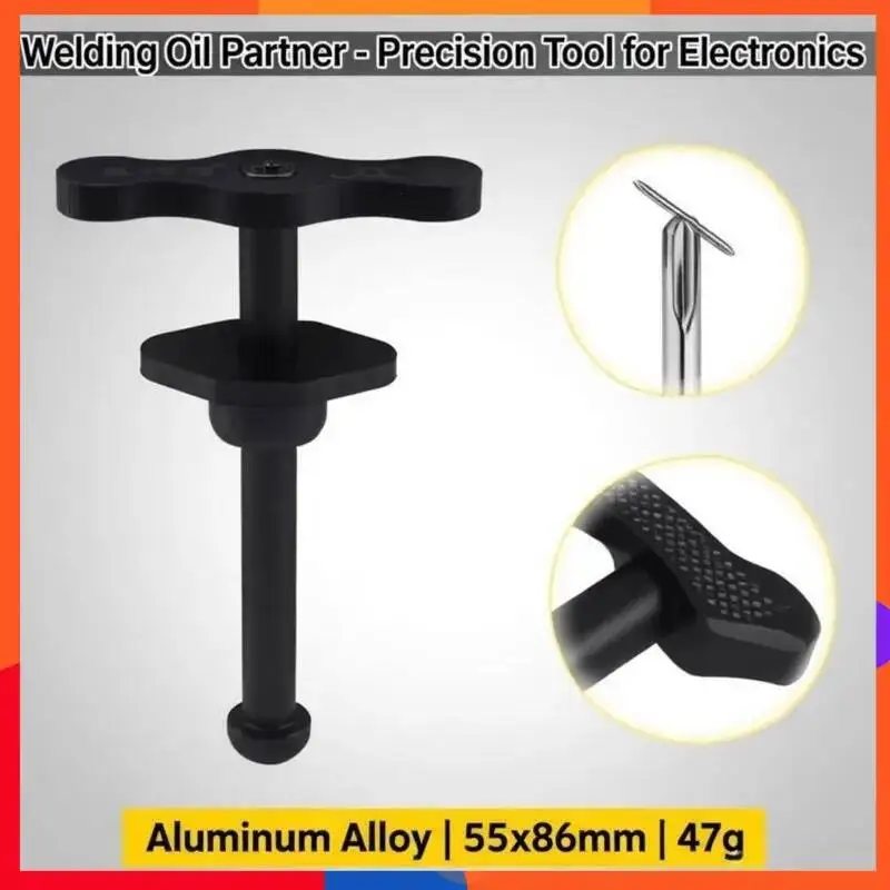 

Дозатор для паяльной пасты и флюса с толкателем, алюминиевый сплав, 47 г, легкий, удобная рукоятка, игольчатый наконечник, для паяльных станций BGA