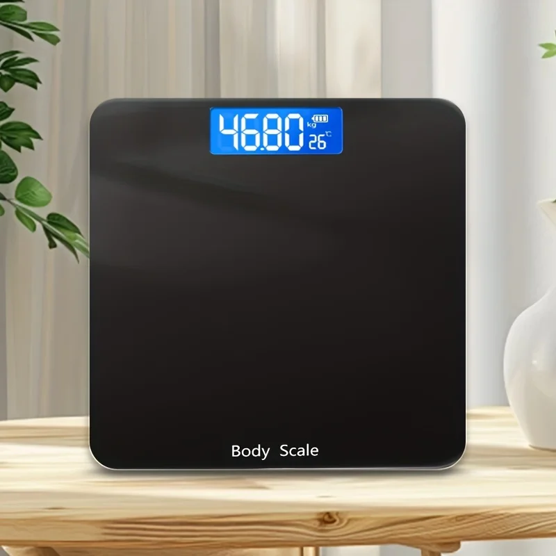 1pc Digital Bathroom Scale, Body Weight Scales, USB Ultra Slim Accurate For Gym Yoga Studio With Large Backlit Display