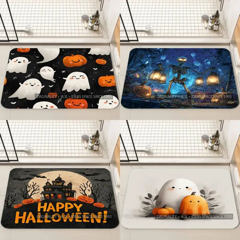 

Хэллоуин, коврик для шляпы ведьмы, украшение для гостиной, домашний диван, нескользящий ковер, кабинет, спальня, татами, детский мягкий напольный коврик