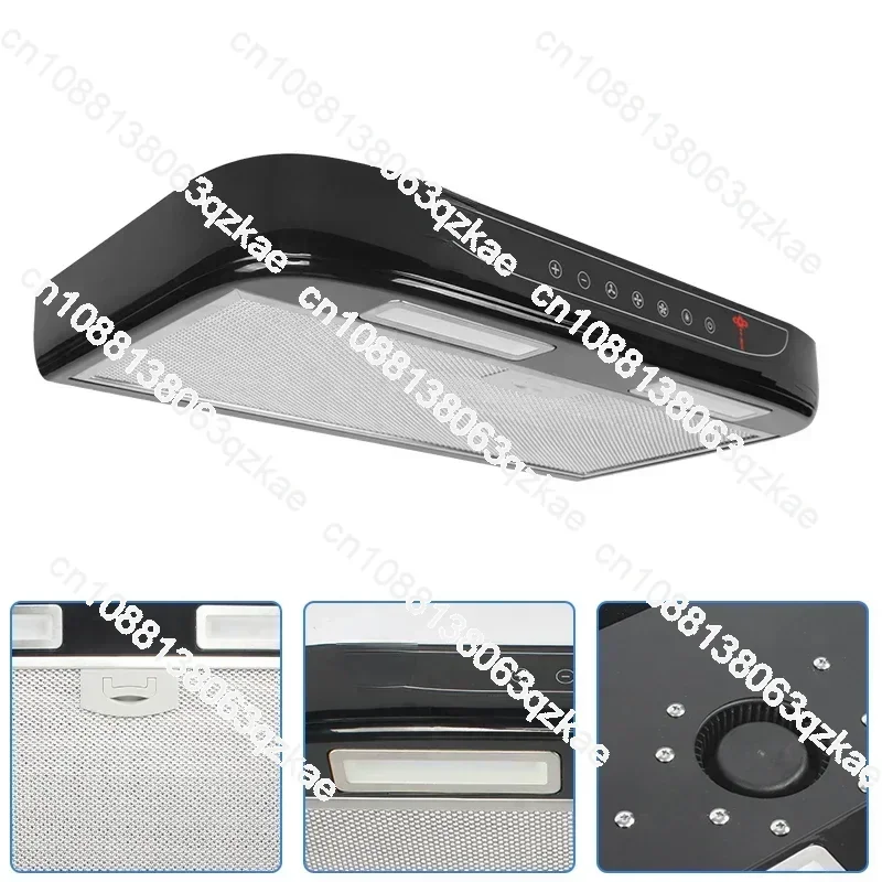 Vehicle Range Hood 12V Car Kitchen   Touch Switch & Key Type With Led Light Removable For Cleaning Camper Caravan