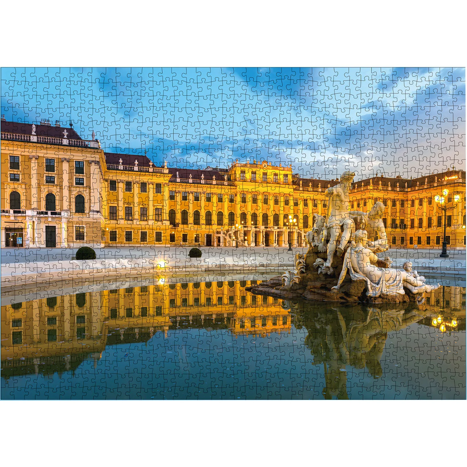 1000 Pieces Schonbrunn Palace Jigsaw Puzzles for Adults Home Decor Games Family Fun Floor Puzzles Educational Toys for Kids