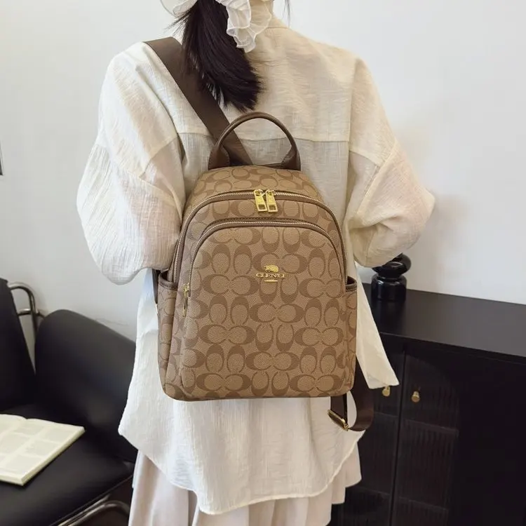 

Рюкзак Timeworn 2026, рюкзак со состаренным покрытием и монограммой, ношена патина для путешествий, комплект исследователя