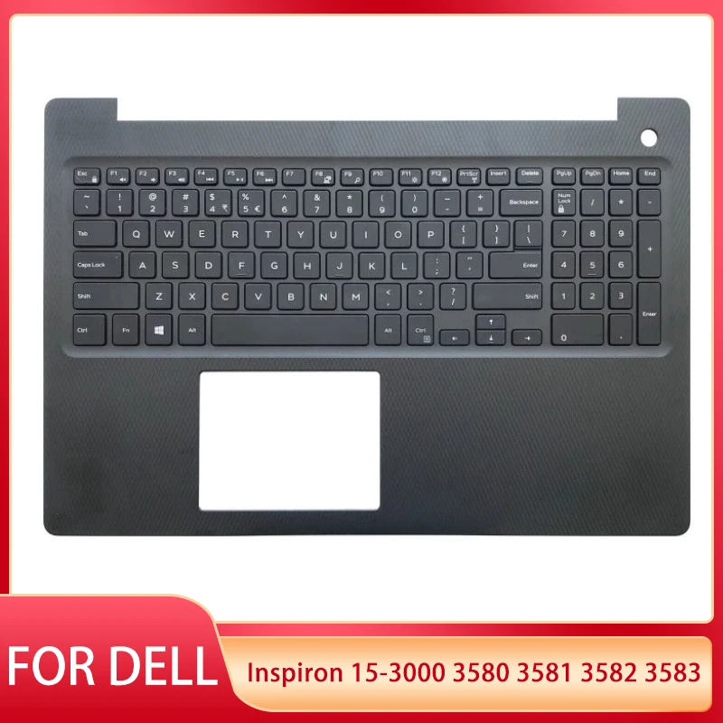 

NEW US Keyboard For Dell Inspirion 15 3580 3581 3582 3583 3585 Laptop Palmrest Upper Cover Top Case Replacement 0P4MKJ