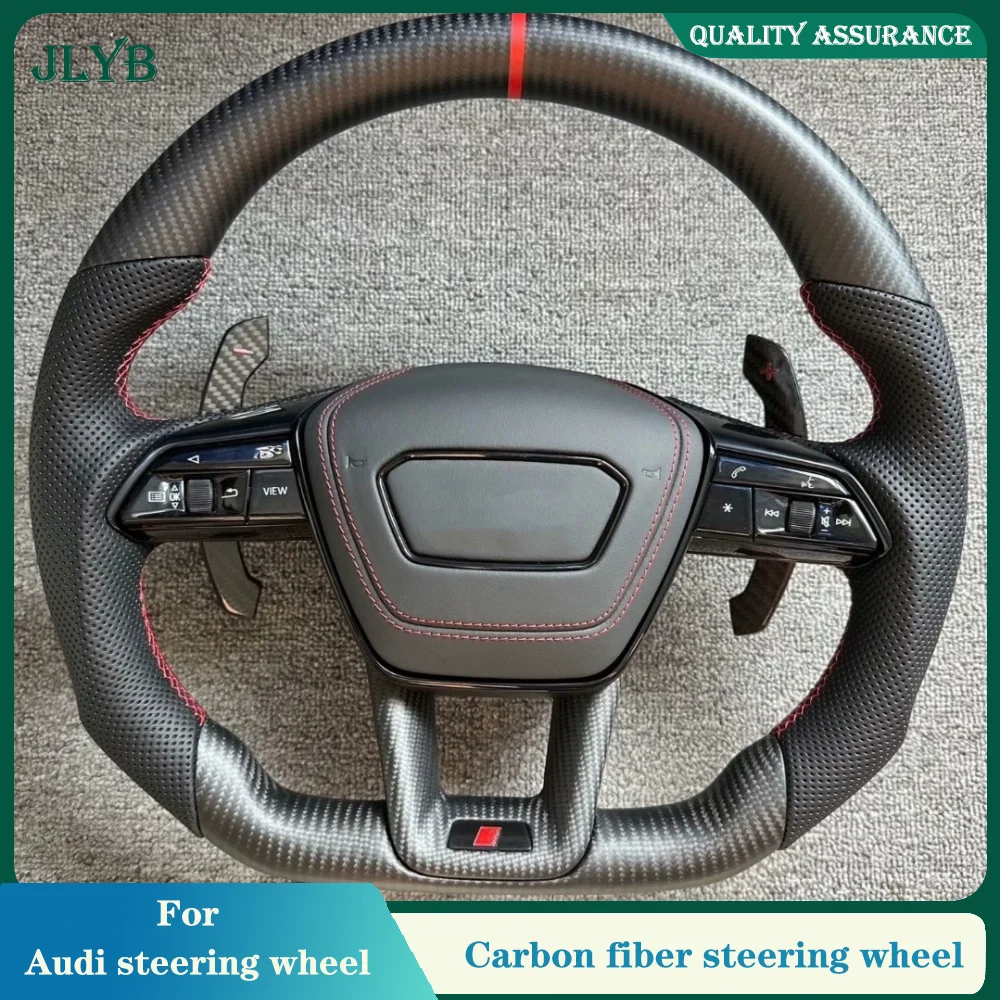 For Audi RS A3, A4L, A5, A6L, A7, Q2, Q3, S4, S5, R8 custom carbon fiber steering wheel Car accessories