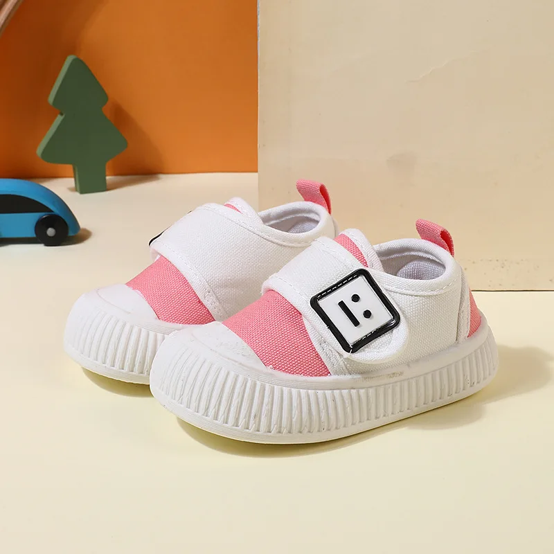 Kids Canvas Shoes 2023 Autumn New Anti Slip Soft Sole Walking Shoes Toddler Boys Girls Sneakers Breathable Casual Shoes נעליים