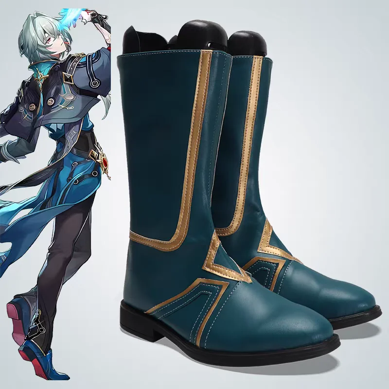 

Anime Game Honkai Star Rail Anaxa Anaxagoras Custom Made Cosplay Boots Halloween Costume Accessories Props Made