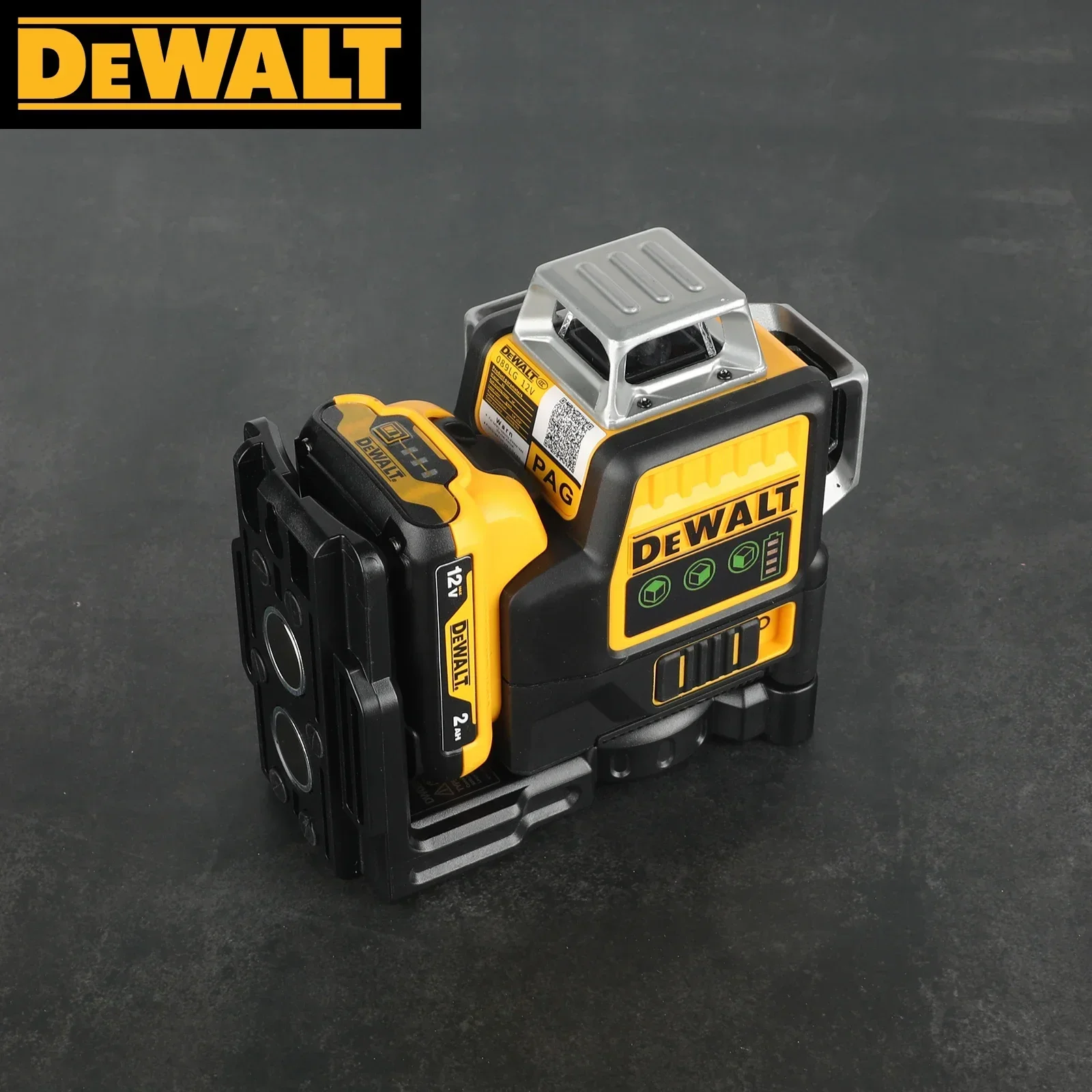 

Dewalt DW089LG 3 Sides*360 Degree Vertical 12V Lithium Battery 12 Lines Laser Level Horizontal Green Light Level Meter Outdoor