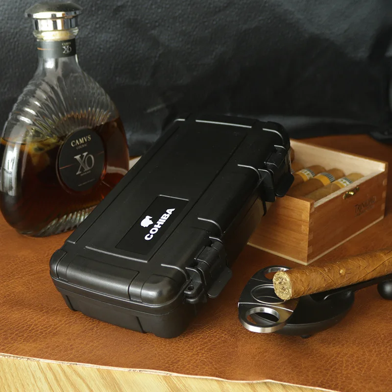 portable-high-quality-cigar-humidor-box-moisture-control-cigar-case-for-5-cigars-plastic-single-box-storage-case