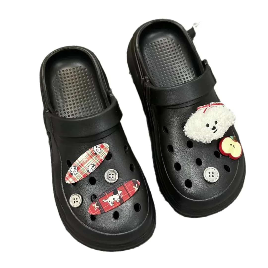 Hole shoes summer women's breathable non-slip slippers platform sandals outside the beach garden clogs sandals slides