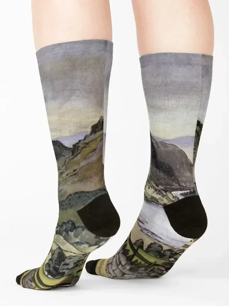 Thirlmere - Paul Nash Socks professional running man Toe sports heated Socks Male Women's