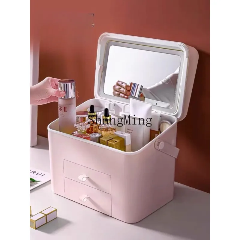 

CL Cosmetics Storage Box Dust-proof Skin Care Products Lipstick Dresser Desktop Yak Shelf