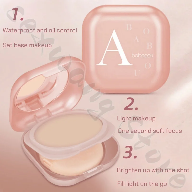 Make-up setting powder improves oily skin, long-lasting, waterproof and sweat-proof, does not stick, can be used wet or dry