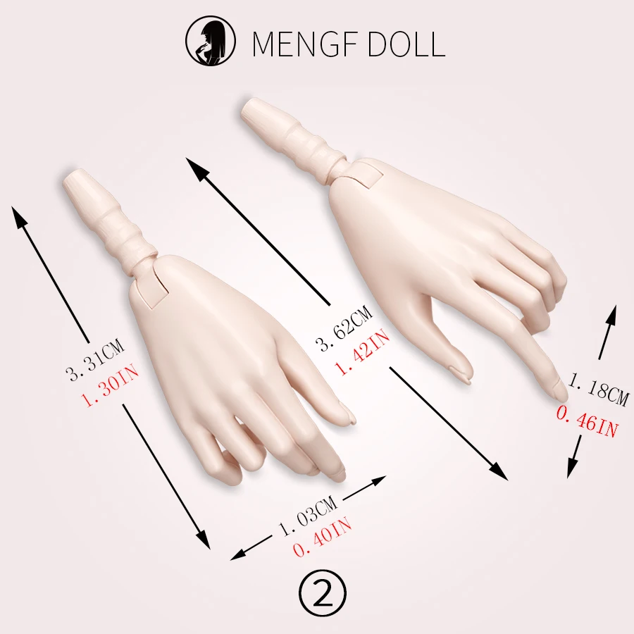 1/6 Puppe Hände Füße Super Weiß Beige Braun Puppe Zubehör 4 Geste Puppe Hände Dekore Für Weibliche Puppen – Detail 4