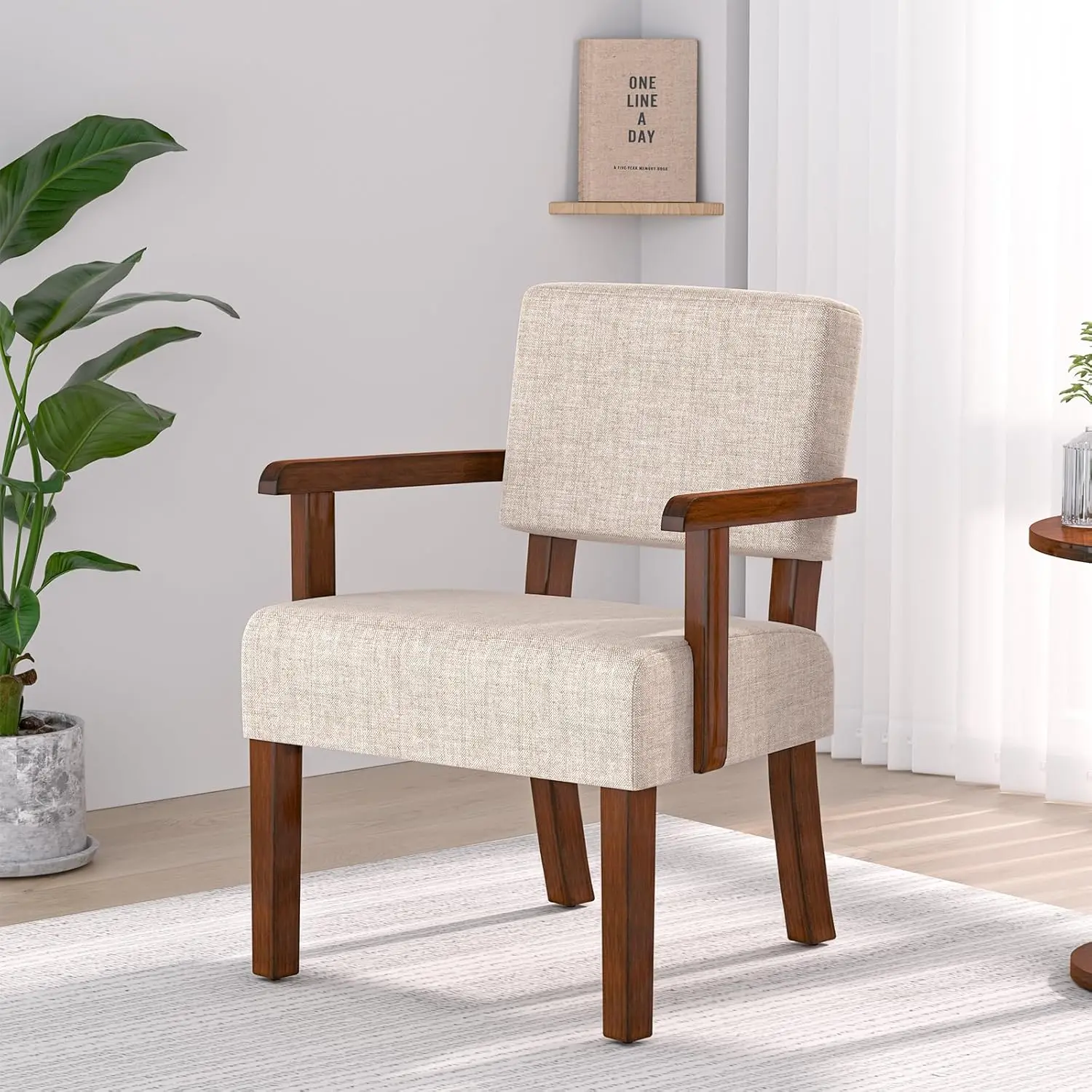 

Accent Chair, Living Chairs Oversize with Soft Seat and Armrests for Living Room Dinning Room Bedroom Reading Room Waiting