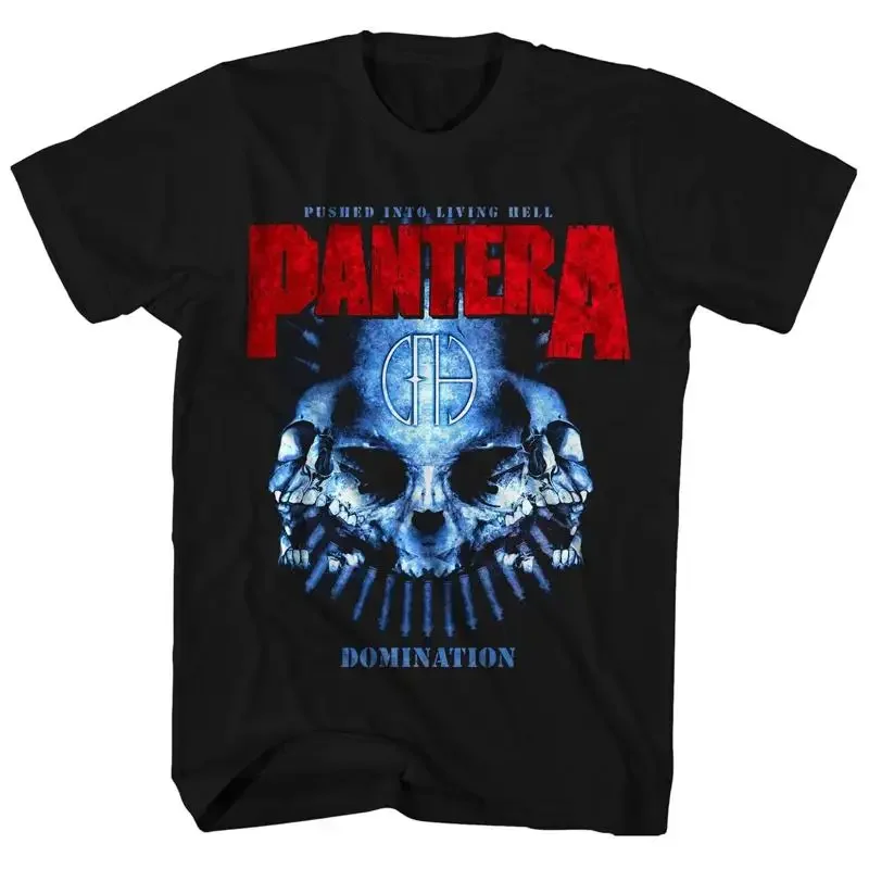 Domination Distressed Print Rock Band T Shirt
