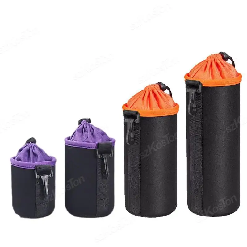 Camera Lens Pouch Bag Neoprene Waterproof Soft Video Camera Lens Pouch Bag Case For Canon Sony for Digital SLR Camera