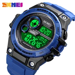 SKMEI 100M Waterproof Multifunction Sport Digital Watch LED Men's Watches Countdown Chrono Electronic Wristwatch Reloj Hombre