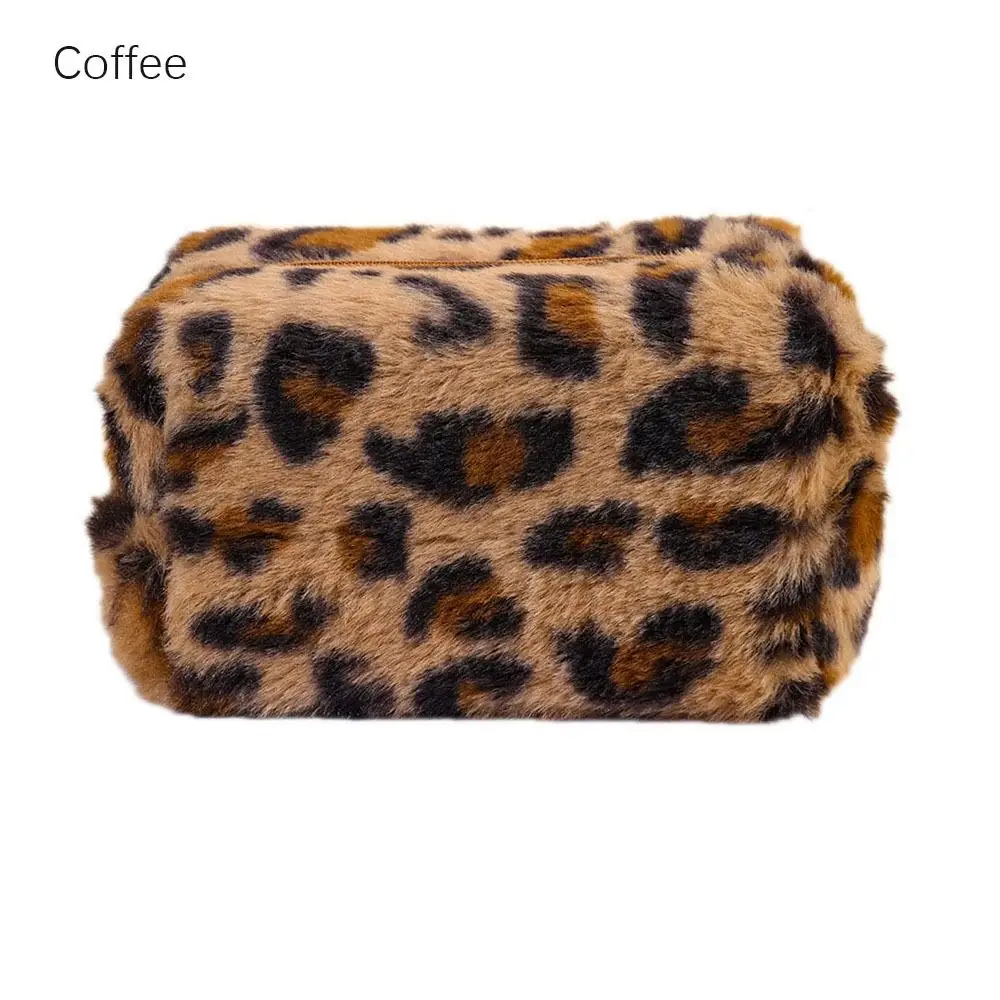 

High-quality Makeup Bag Leopard Print Zipper Cosmetic Bag Portable Large Capacity Toiletry Bag