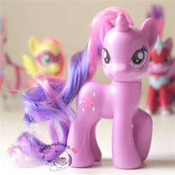 P8-115 Action Figures 8cm Little Cute Horse Model Doll Leg lift Twilight Sparkle Anime Toys for Children