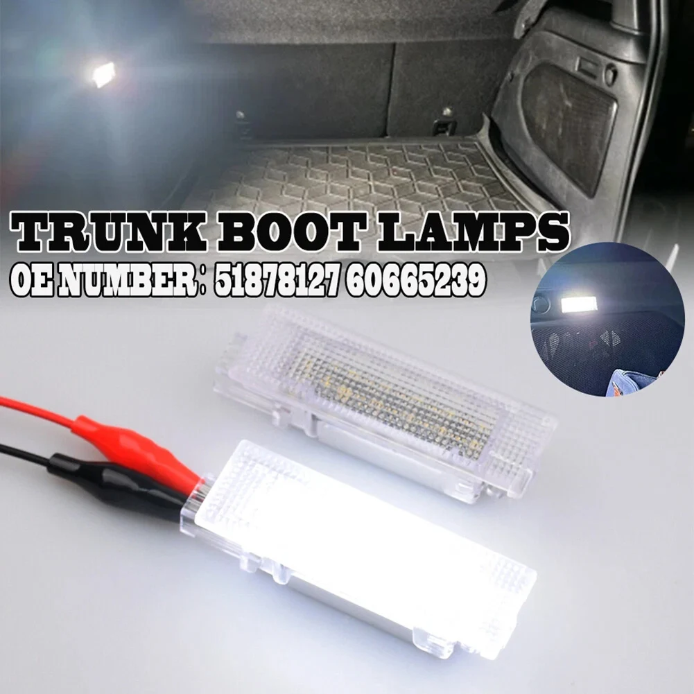 2PCS Trunk Boot Light OEM 51878127, 60665239 For Fiat Idea 2003-2012 500 2007-2019 For Croma 2005-2010 For Linea For Stilo