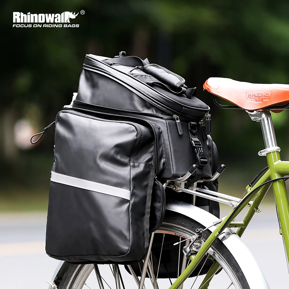 Rhinowalk Bike Bag Waterproof 30L MTB Bike Trunk Bag Foldable Bicycle Luggage Bag durable Bike Travel Bag Cycling Bag