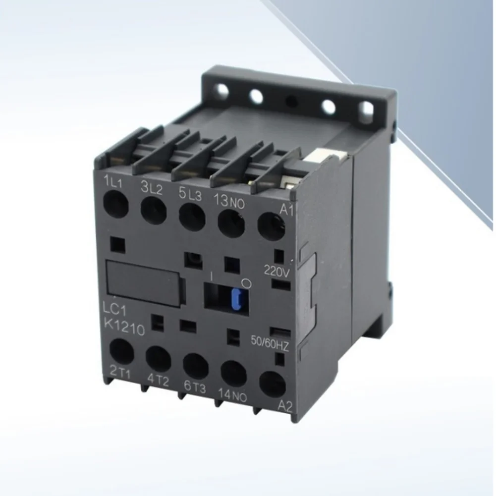LC1K1210 AC Contactor 12A AC220V 50/60Hz Small Scale Control Terminal For Industrial Electrical System DIN Rail Mounting Switch